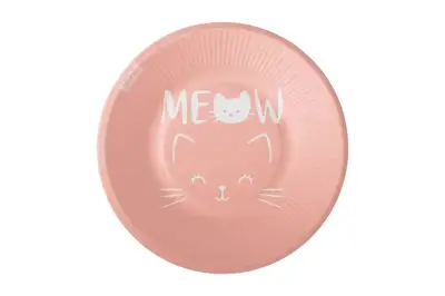 Паперові тарілки 12455 "Мяу" персикові 10шт. (18см.) Твоя Забава купити