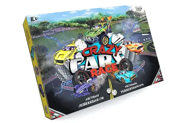 Настільна гра DTG94R "Crazy Cars Race" DANKO купити
