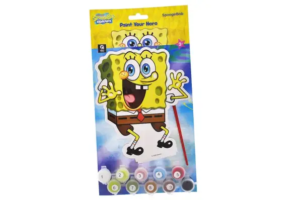 Набір для розпису за номерами QB007-004 "Фігурка Губка Боб" р.28,5x15,2 см qbee купити недорого в Україні, фото 4