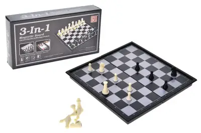 Шахи магнітні 3в1, в коробці QX53810 р.15,3*8*3см купити