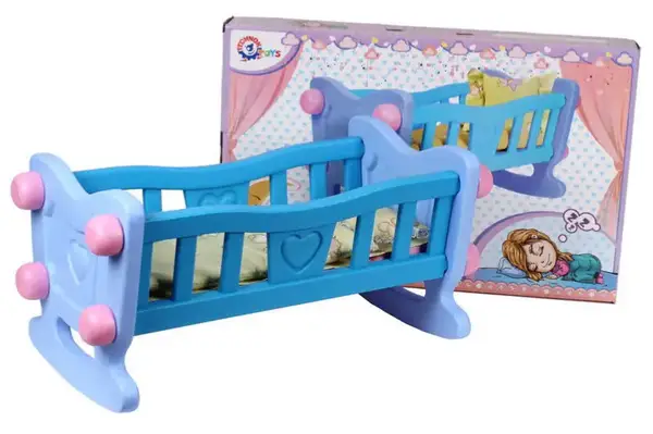 Ліжечко для ляльки 4197 велике, з постіллю, в коробці ТЕХНОК купити