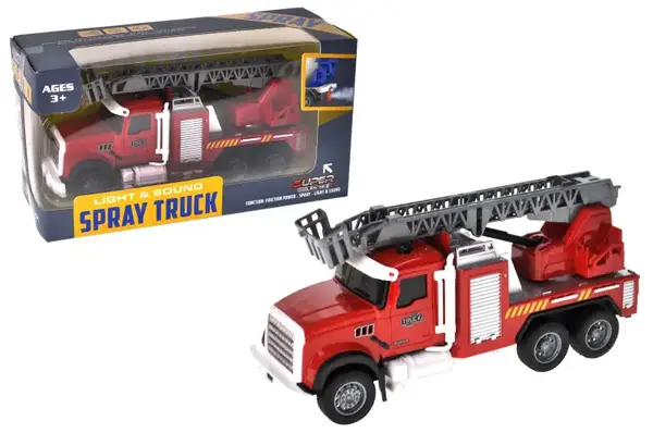 Машина інерційна YM-9921B "Пожежна" озвучена, зі світлом, з парою, в коробці р.24x9,5x13 см YG Toys купити