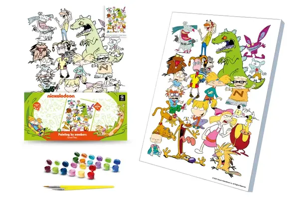 Набір для розпису по номерах 30х40 см QB914-008 "Мультяшний хаос" qbee купити