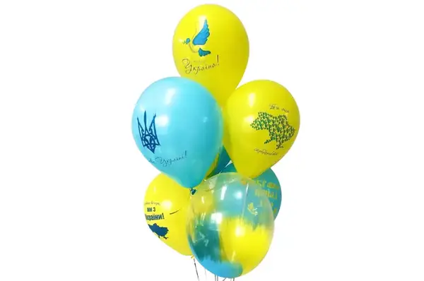 Повітряні кульки 03113 "Все буде Україна" асорті 50шт ТМ "Твоя Забава" купити