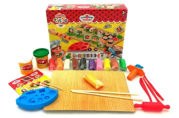 Набір для ліплення з тістом TMD-10-02U "Master Do: ШЕФ-КУХАР СУШІ" середній, в коробці DANKO купити