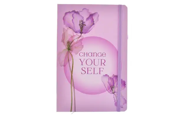 Блокнот на гумці А5 13.6×20.8 cm, 80 арк.,тверда обкладинка Квіти 761322ML купити недорого в Україні, фото 3