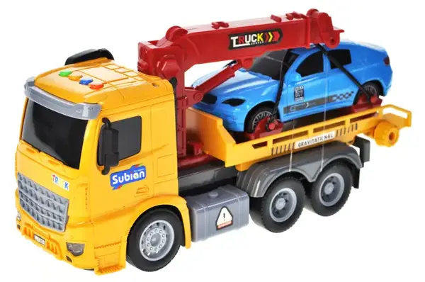 Евакуатор S977-48A інерційний, озвучений, зі світлом, в коробці р.33x12x19см YG Toys купити недорого в Україні, фото 3