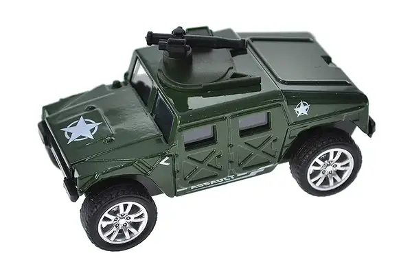 Набір машин металевих інерційних військових, в коробці 4шт MB179 р.27,3*4,9*11,4см купити недорого в Україні, фото 4