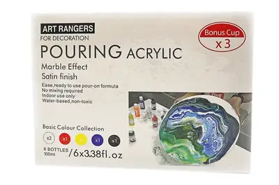 Набір акрилових фарб "рідкий акрил" 6*100мл. PMA06100R купити