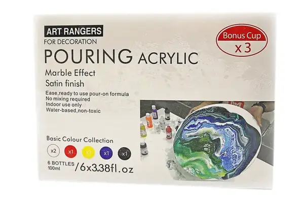 Набір акрилових фарб "рідкий акрил" 6*100мл. PMA06100R купити