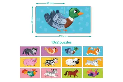 Пазли ДУО 300689 "Тваринки-половинки" DoDo купити