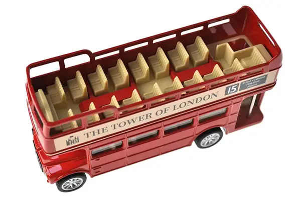 Автобус металевий 10033, 5 inch Convertible Bus, відкриваються двері, у коробці р.16.5x7x8см АВТОПРОМ купити недорого в Україні, фото 4