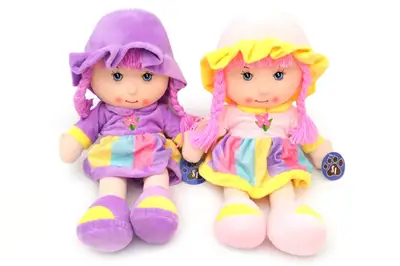 Лялька м"яка музична (рос), 2 види, в кульку CM1825 р.45*20*14см. купити