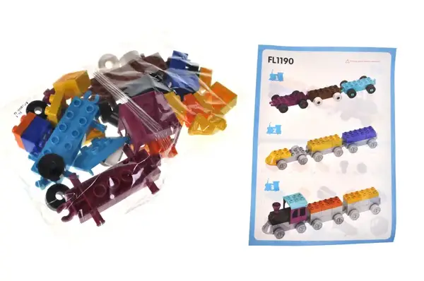 Конструктор FL1190 "Потяг" 34 дет. р.22x6x16 см YG Toys купити недорого в Україні, фото 2