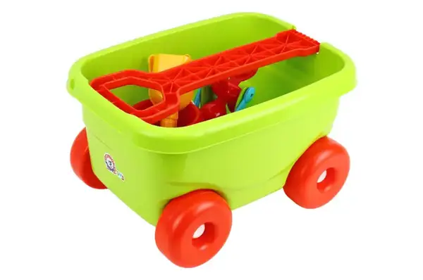 Візок 1409 каталка з пісочним набором ТЕХНОК купити недорого в Україні, фото 4