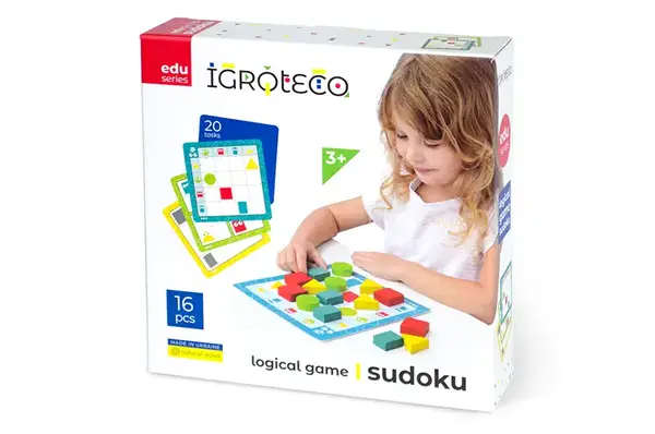 Дерев'яна гра-логіка "Судоку геометричне" 900514 IGROTECO купити