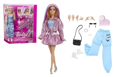 Ігровий набір JNC61 із лялькою Barbie “Позуй стильно” серії “Deluxe Style” BARBIE FASHION AND BEAUTY купити