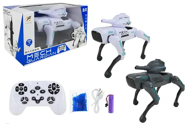 Інтерактивна собака QF660-2 на радіокеруванні,з акумулятором,USB,з музикою,світлом,ходить,танцює,коробка 38x20x22см купити