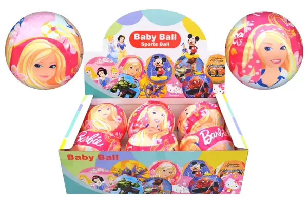 М'яч резиновий, обтянутий тканиною "Модниця" в коробці 6 шт., V06035 р.14*14*14см купити