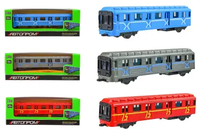 Вагон-метро 7875 металевий 1:43-50 в коробці 19,5x5,3x6,7 см Автопром Вагон-метро 7875 металевий 1:43-50 в коробці 19,5x5,3x6,7 см Автопром купити