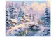 Набір для розпису по номерах "Зимовий затишок серед гір" KHO6422 40х50см IDEYKA купити недорого в Україні, фото 63372