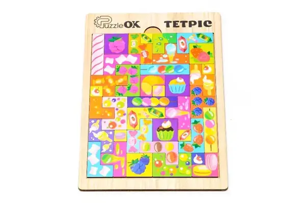 Тетріс Puz-22923 "Солодощі", дерев'яний PuzzleOk купити