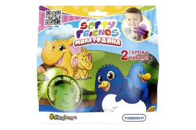 Стретч-іграшка у вигляді тварини серії «Softy friends» – МИЛА РОДИНА (у дисплеї 12 шт) 8/SC22 #SBABAM купити