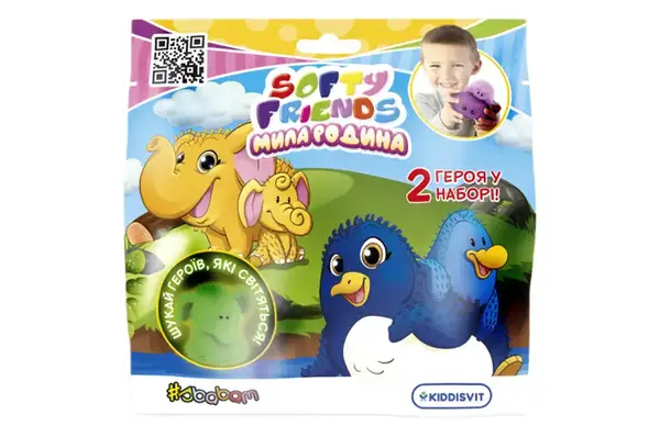 Стретч-іграшка у вигляді тварини серії «Softy friends» – МИЛА РОДИНА (у дисплеї 12 шт) 8/SC22 #SBABAM купити недорого в Україні, фото 2