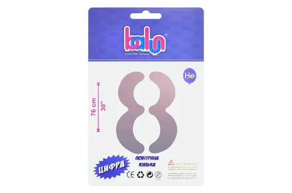 Цифра 02394 'Balun' 8 градієнт 30' 76 см купити