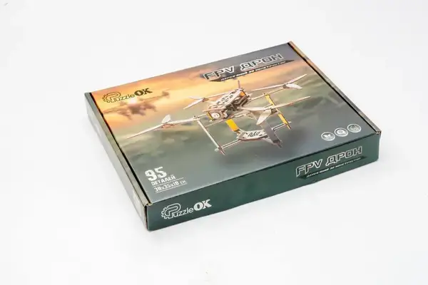 Конструктор Puz-00923 FPV "Дрон"дерев'яний, PuzzleOk купити недорого в Україні, фото 3