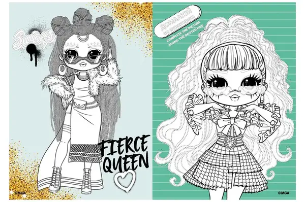 Розмальовка зі стікерами L.O.L O.M.G. Queens2 LCB15 IDEYKA купити недорого в Україні, фото 3
