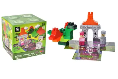 Конструктор блочний QB300-106 "Block&Steps: Дракон та замок" + ходилка і меморі гра 3в1, 43дет. qbee Конструктор блочний QB300-106 "Block&Steps: Дракон та замок" + ходилка і меморі гра 3в1, 43дет. qbee купити