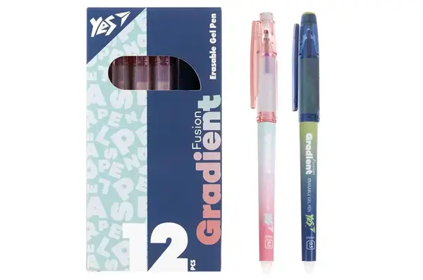 Ручка гелева Yes пиши-стирай "Fusion" 0,5 мм, фіолетова 420469 купити