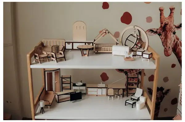 Будиночок Сонячний котедж 103х65х45 см зі шпалерами : набір Комфорт купити недорого в Україні, фото 3