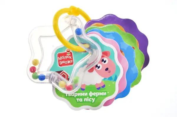 Картки на кільці з брязкальцем "Тварини ферми та лісу" VT2000-30 VladiToys купити