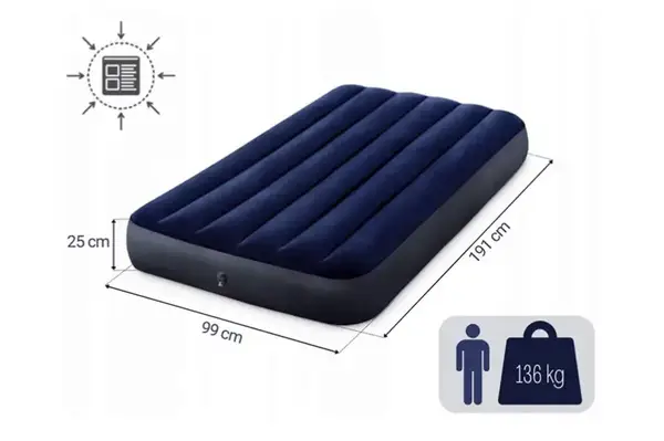 Матрац 64757 в коробці р.99x191x25 см INTEX купити недорого в Україні, фото 2