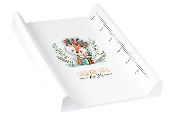 Пеленальний килимок DZ-009-103-LISEK "Дикий захід: Лисичка" білий, р.70x50 см TEGA купити