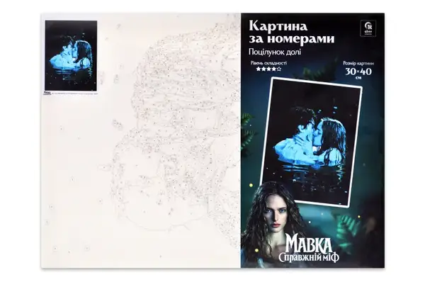 Набір для розпису по номерах 30х40 см QB914-016 "Мавка. Справжній міф: Поцілунок долі" qbee купити недорого в Україні, фото 2