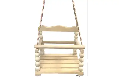 Гойдалка дерев`яна №2 з круглою спинкою BAMSIC купити