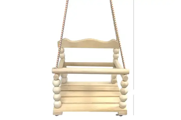 Гойдалка дерев`яна №2 з круглою спинкою BAMSIC купити