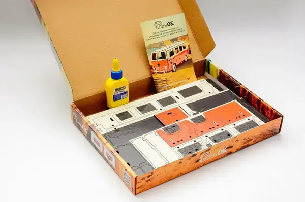 Конструктор "Мікроавтобус" Puz-00926, дерев'яний р.29,7x13,2x11,8см PuzzleOk купити недорого в Україні, фото 5