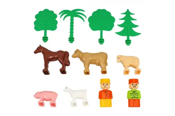 Конструктор блочний 1096 “Ферма” 130 дет. в кульку ТЕХНОК купити недорого в Україні, фото 3