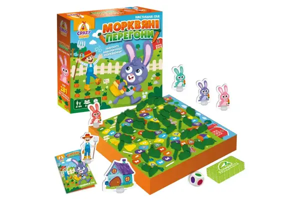 Настільна гра "Crazy Koko. Морквяні Перегони" VT8055-33 VladiToys купити