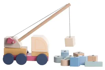 Машинка дерев'яна 15917 "Авто-кран" 2 CUBIKA купити