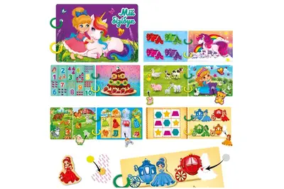 Розвиваюча гра VT1310-09 "Бізі бук. Для дівчат" з липучками VladiToys купити