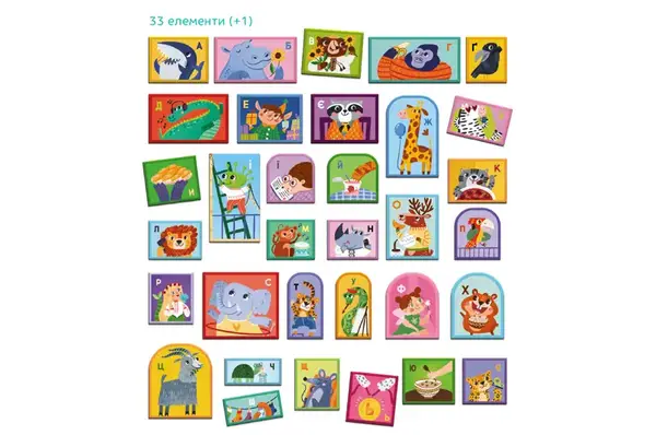 Магнітна дошка 200294 "Абетка" DoDo купити недорого в Україні, фото 2