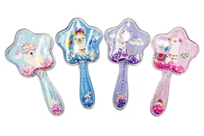 Гребінець H2071 лама з блискітками купити