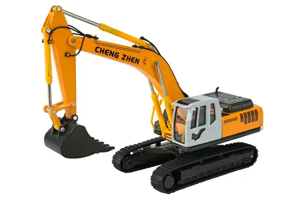 Екскаватор металевий 68377(AP7758) 1:50 звук, рухливі деталі,у коробці р.26,5x13,5x8,5см АВТОПРОМ купити недорого в Україні, фото 2