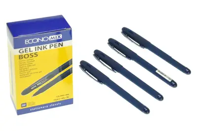 РУЧКА Економікс гелева BOSS синя,чорна 1мм Е11914-01/02 купити