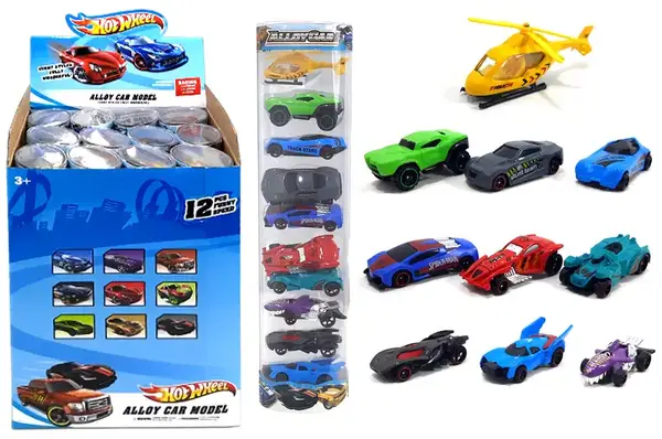 Машина "Гонка" 10шт в тубусі, в блоці 12шт HW-117 р.35,5*23,5*26см купити